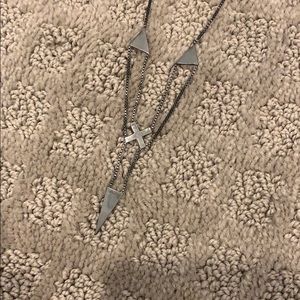 Gunmetal lariat necklace!